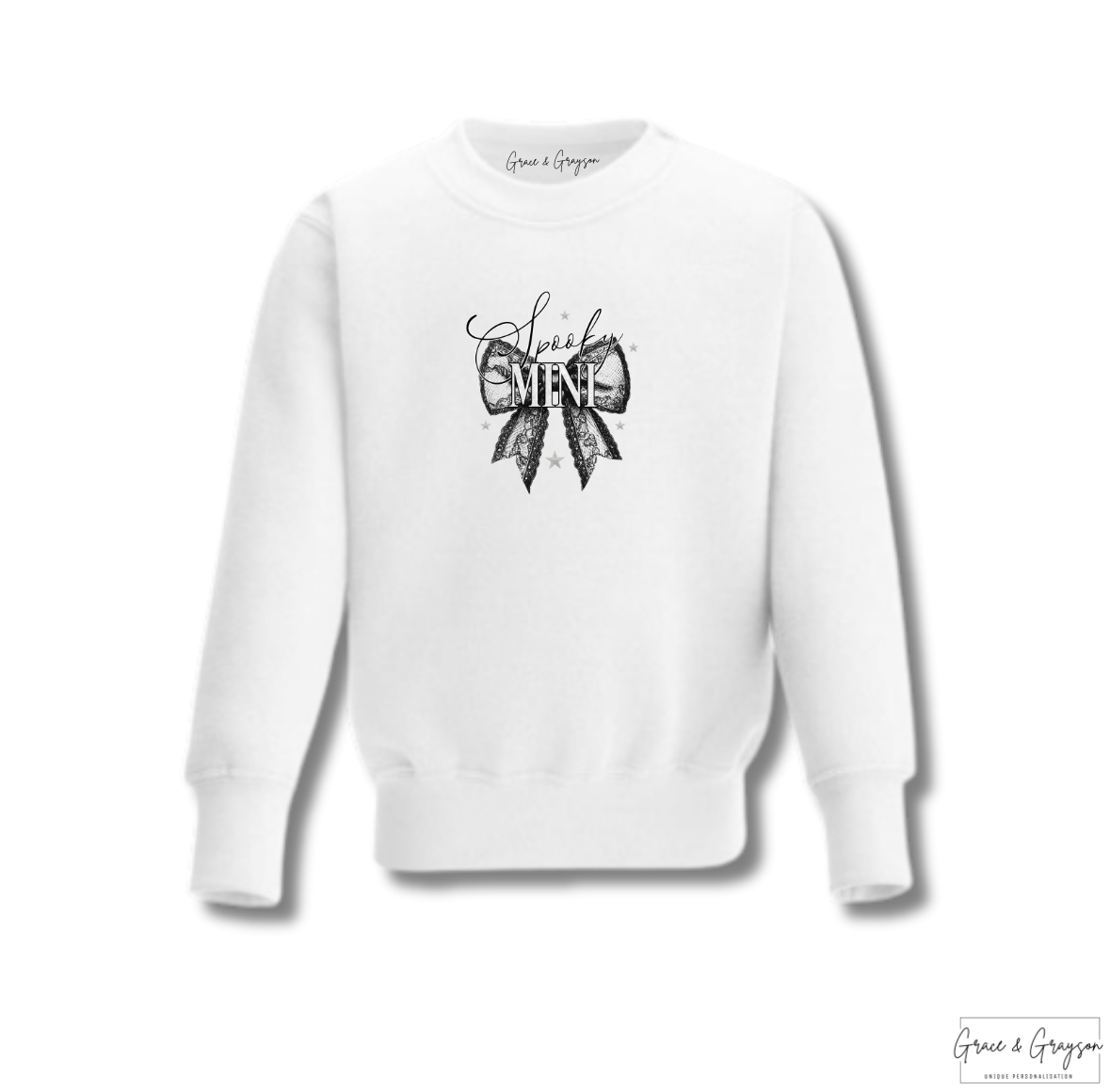 Spooky Halloween Mama & Mini Bow Sweatshirt