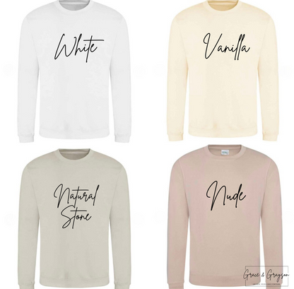 Adults Personalised Mummy Wears Heart On Sleeve Sweatshirt