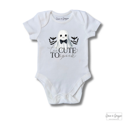 Personalised Halloween Too Cute To Spook Baby Vest