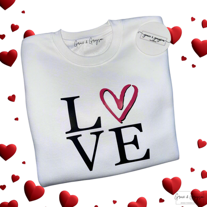 Personalised Valentines Love Sweatshirt
