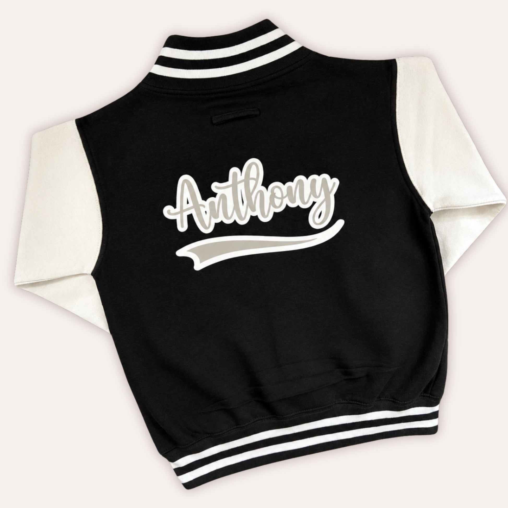 boys personalised jacket with custom name