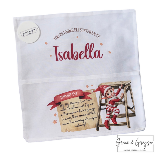 Christmas Elf Pocket Cushion Cover