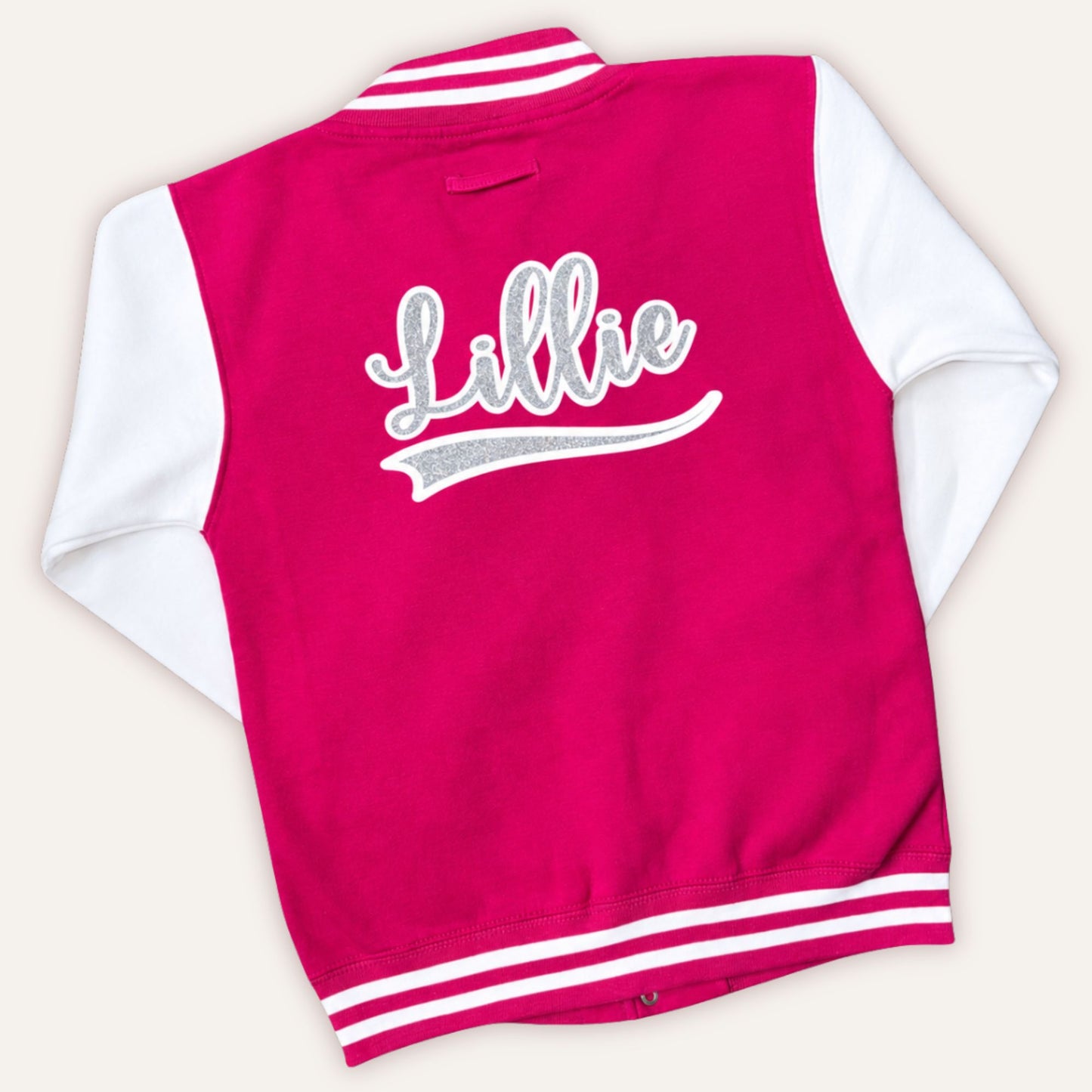 girls personalised jacket with custom name
