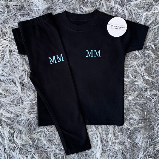 Initials T-Shirt & Leggings Set