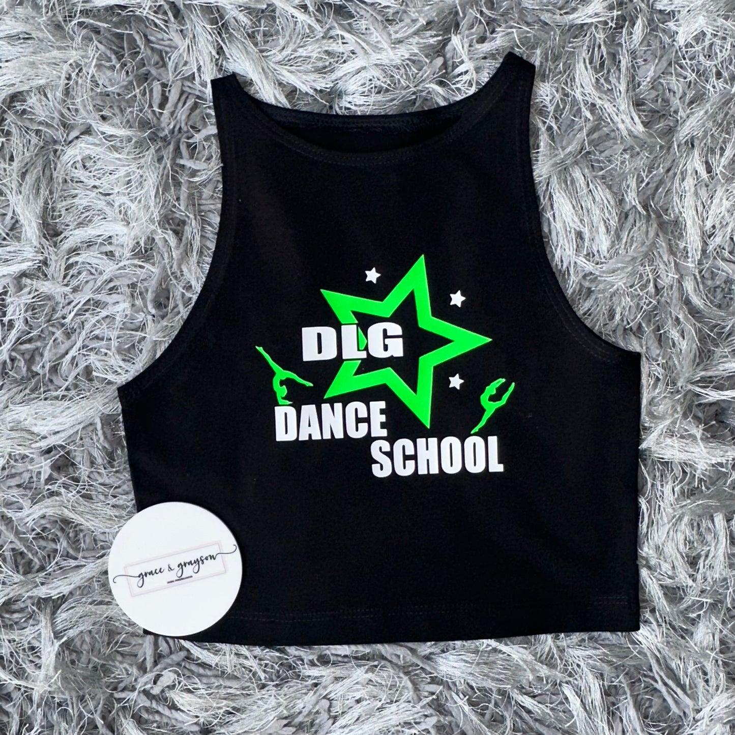 DLG Dance School Kids Crop Top & Shorts Set