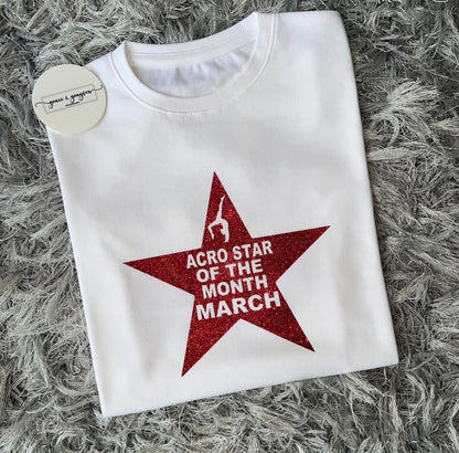 Centre Stage Academy Acro Star Of The Month Kids T-Shirt