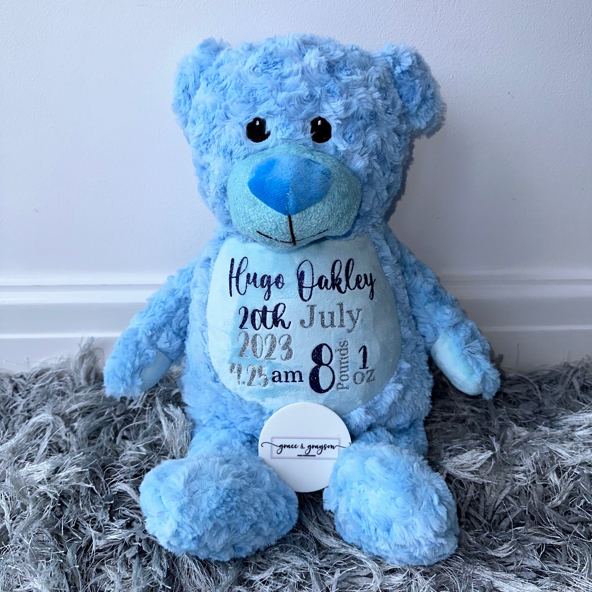 Personalised Birth Teddy Bear