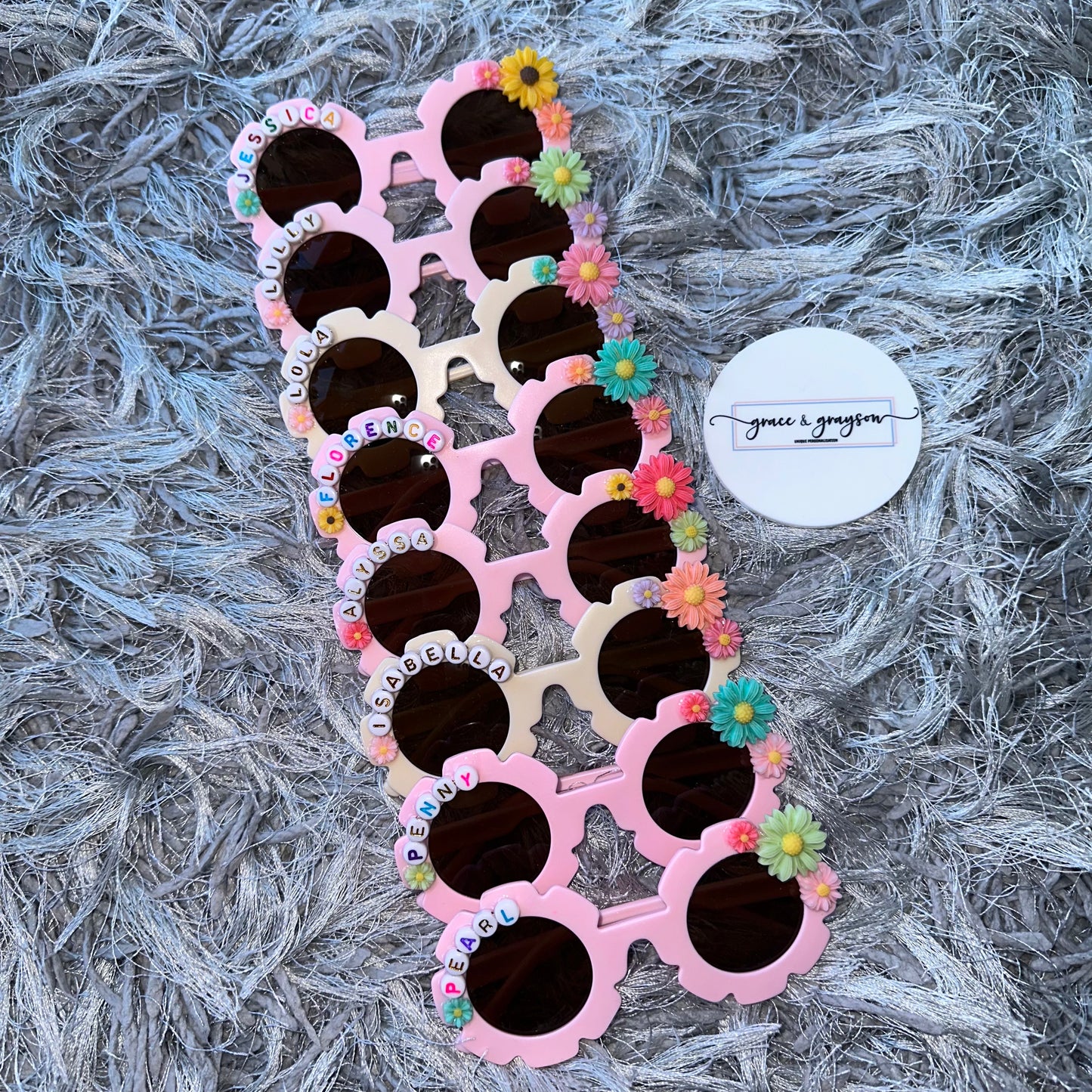 Children's Personalised Flower Sunglasses