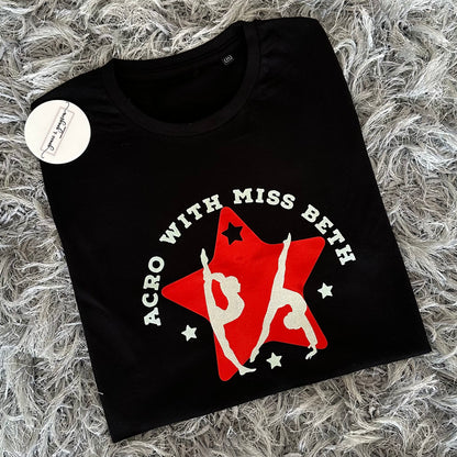 Acro With Miss Beth Adults T-Shirt