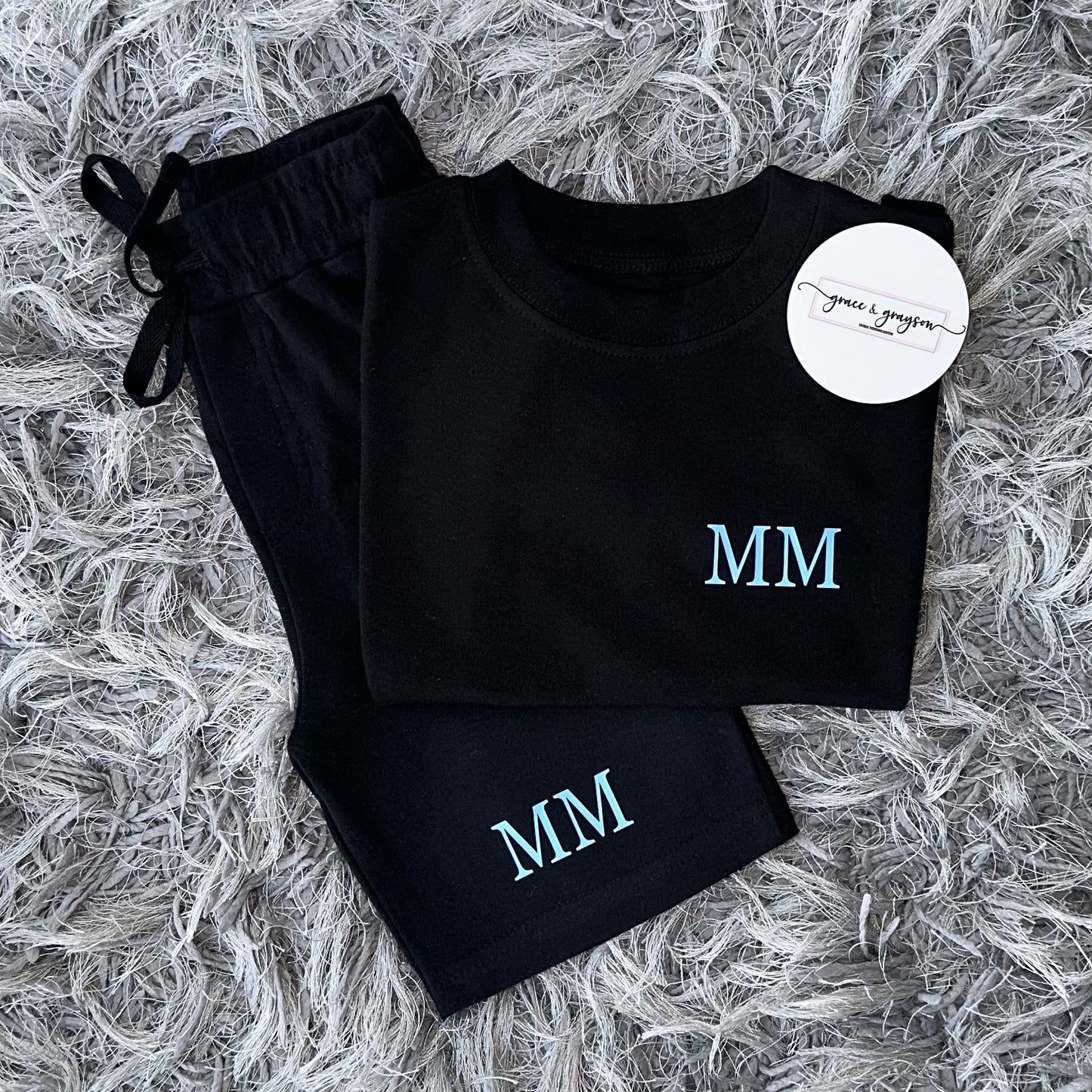 Initials Shorts & T-Shirt Set