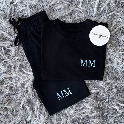 Initials Shorts & T-Shirt Set