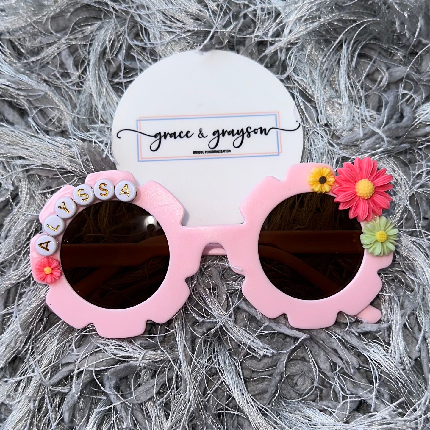 Children's Personalised Flower Sunglasses