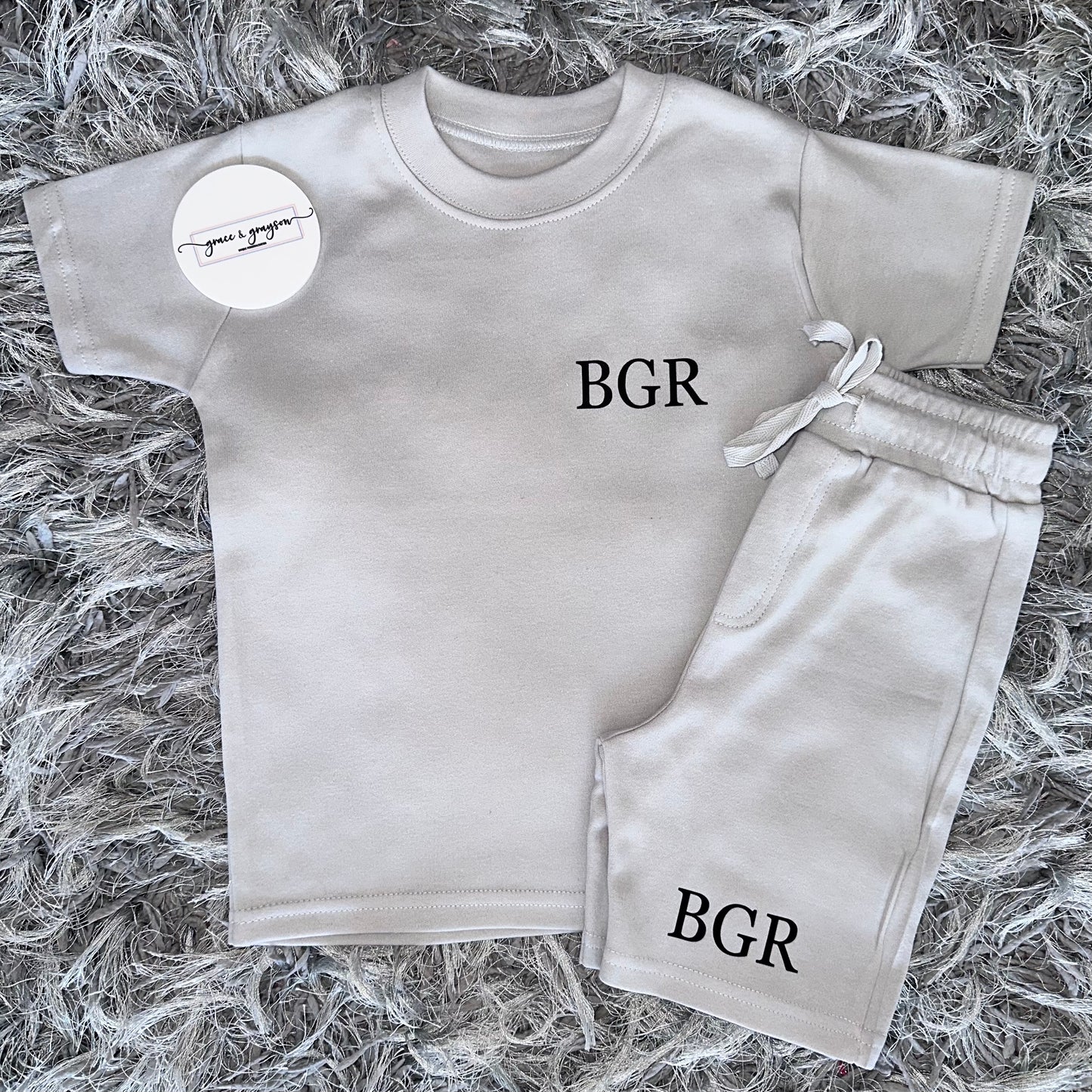 Initials Shorts & T-Shirt Set