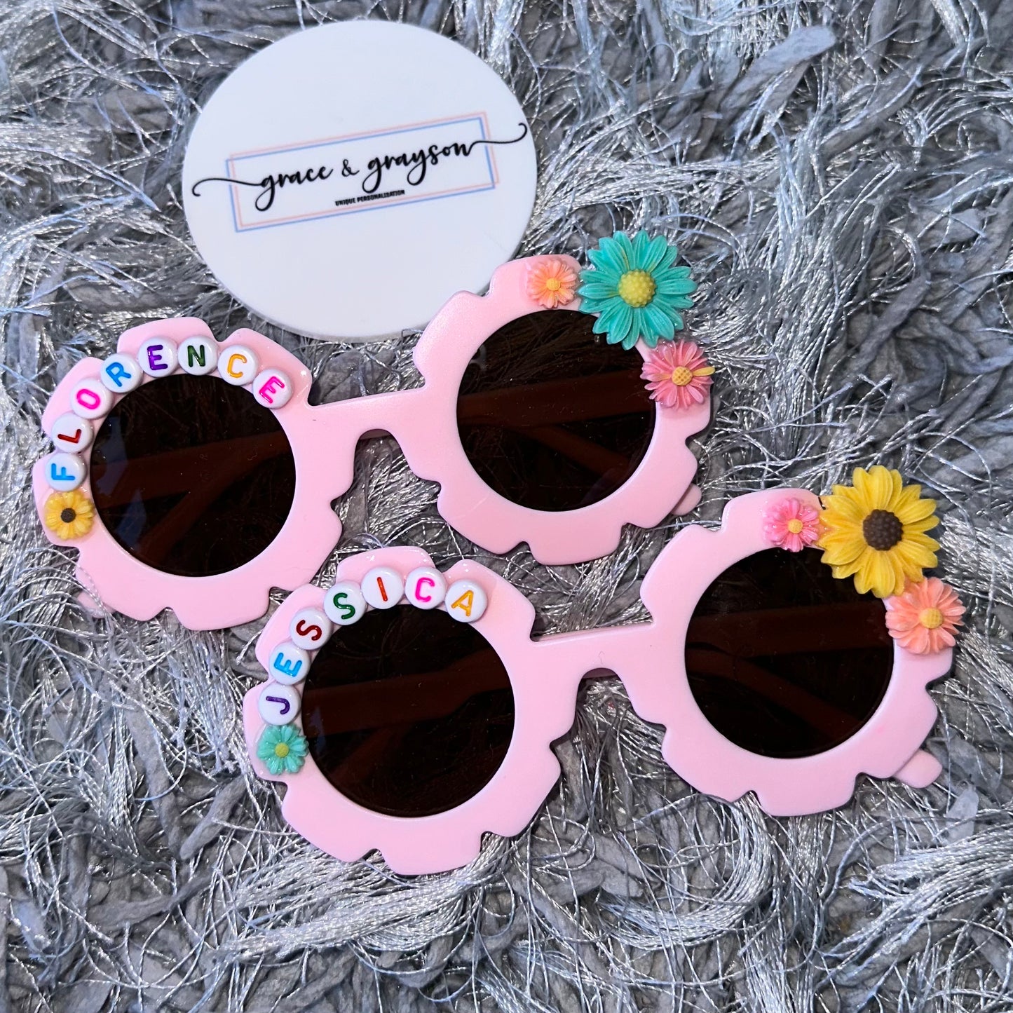 Children's Personalised Flower Sunglasses