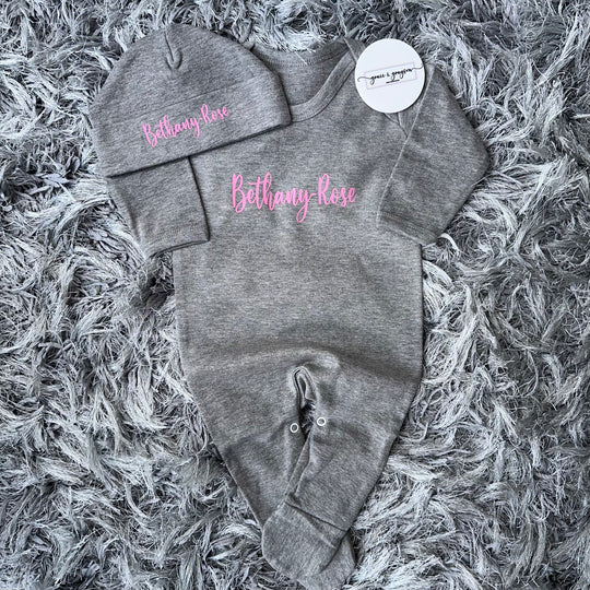 Personalised Baby Grow Set