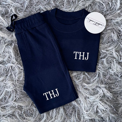 Initials Shorts & T-Shirt Set