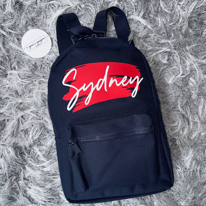 Personalised Paint Smudge Backpacks