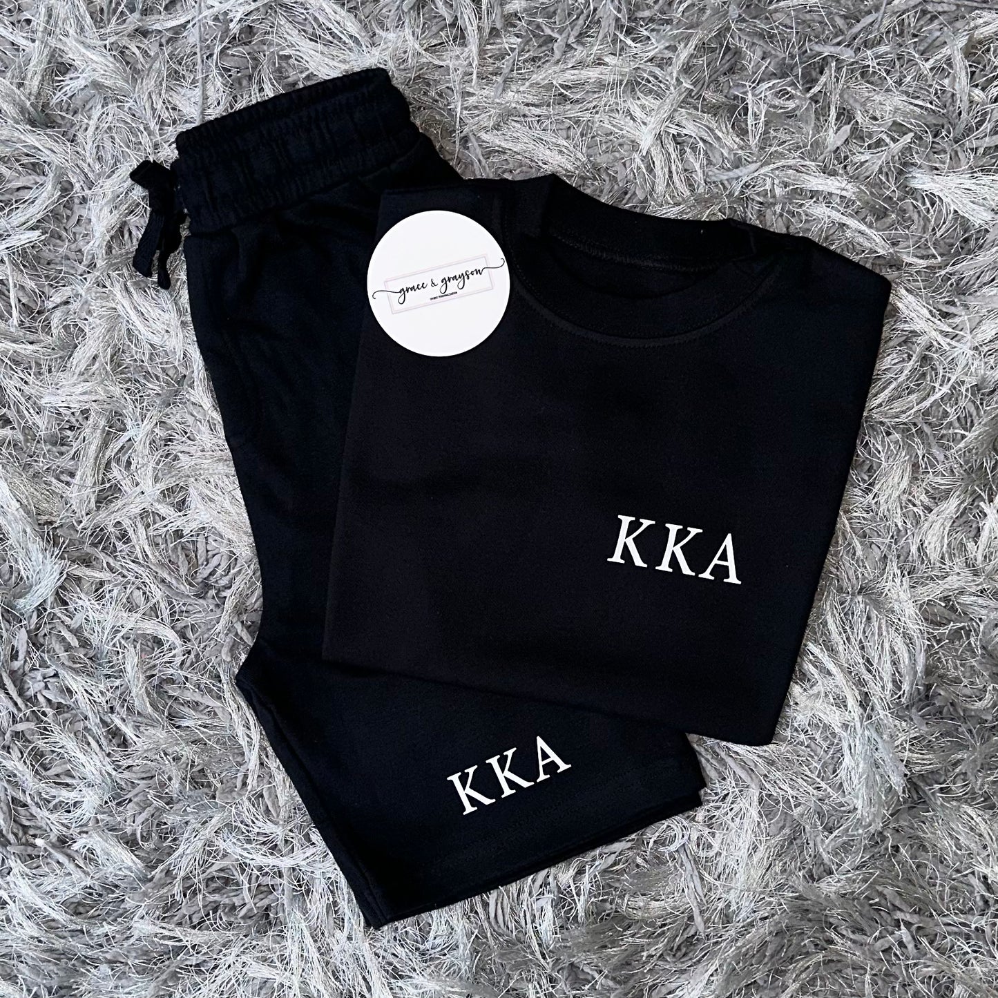 Initials Shorts & T-Shirt Set