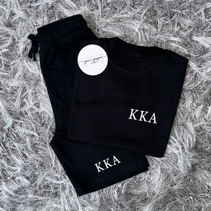 Initials Shorts & T-Shirt Set