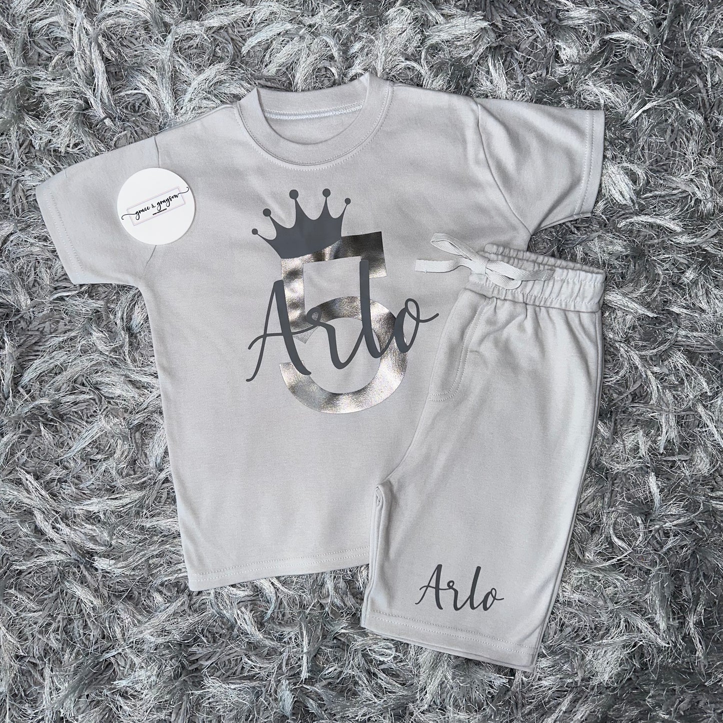 Personalised Birthday Shorts & T-Shirt Set