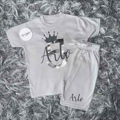 Personalised Birthday Shorts & T-Shirt Set