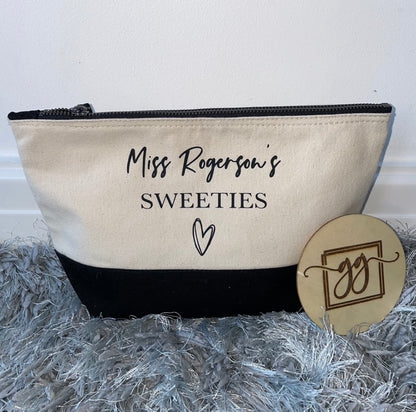 Personalised Teacher Accessory Pouch