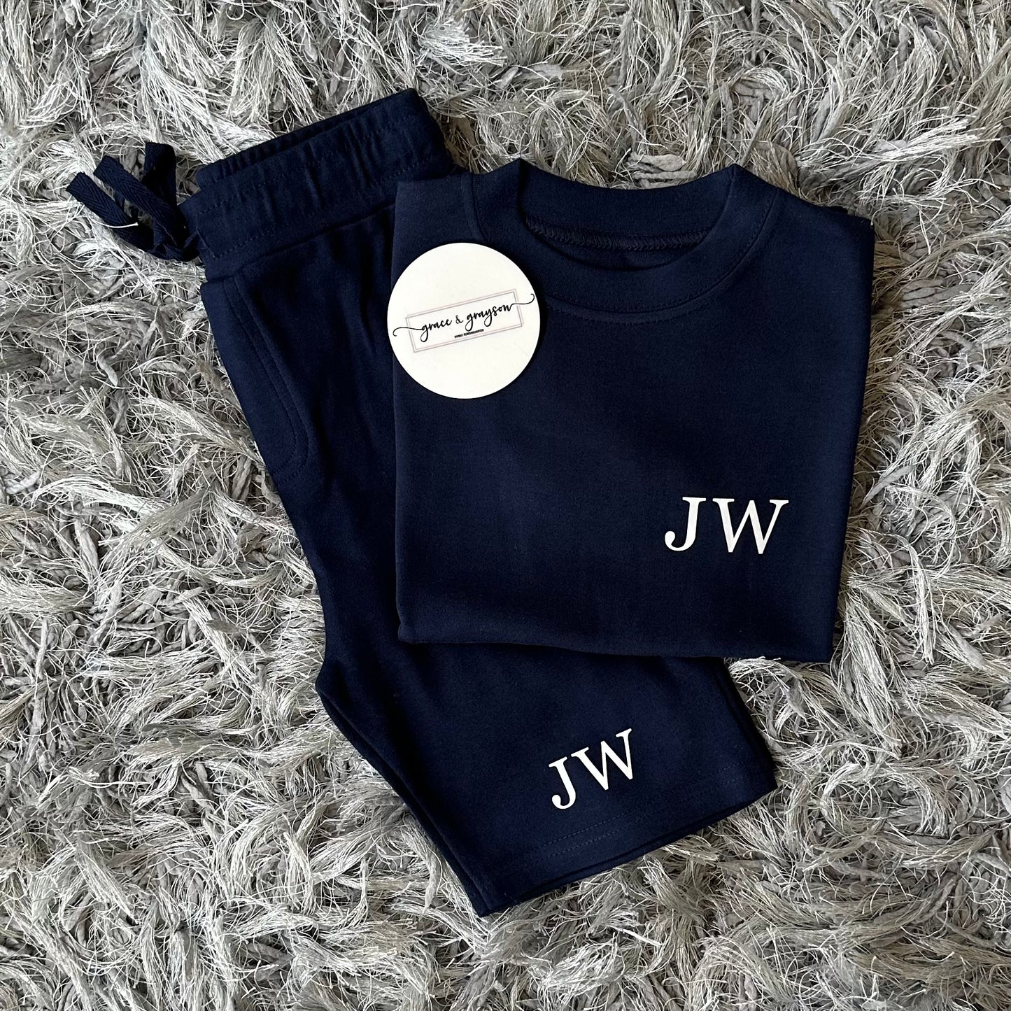 Initials Shorts & T-Shirt Set