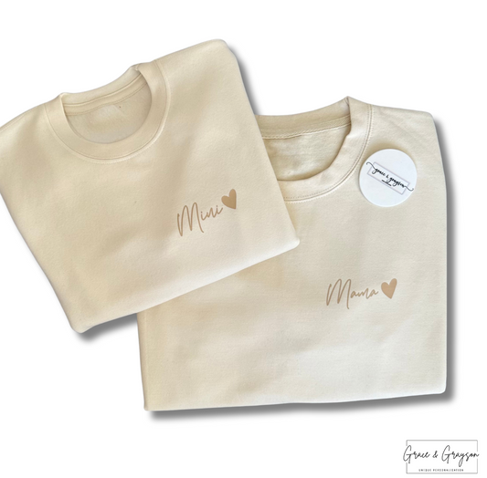 Mama & Mini Heart Sweatshirt