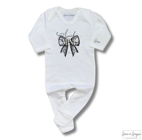 Spooky Halloween Mama & Mini Bow Baby Grow
