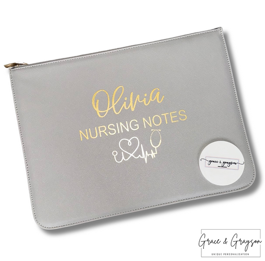 Nursing/Midwife Notes Zippered Folder