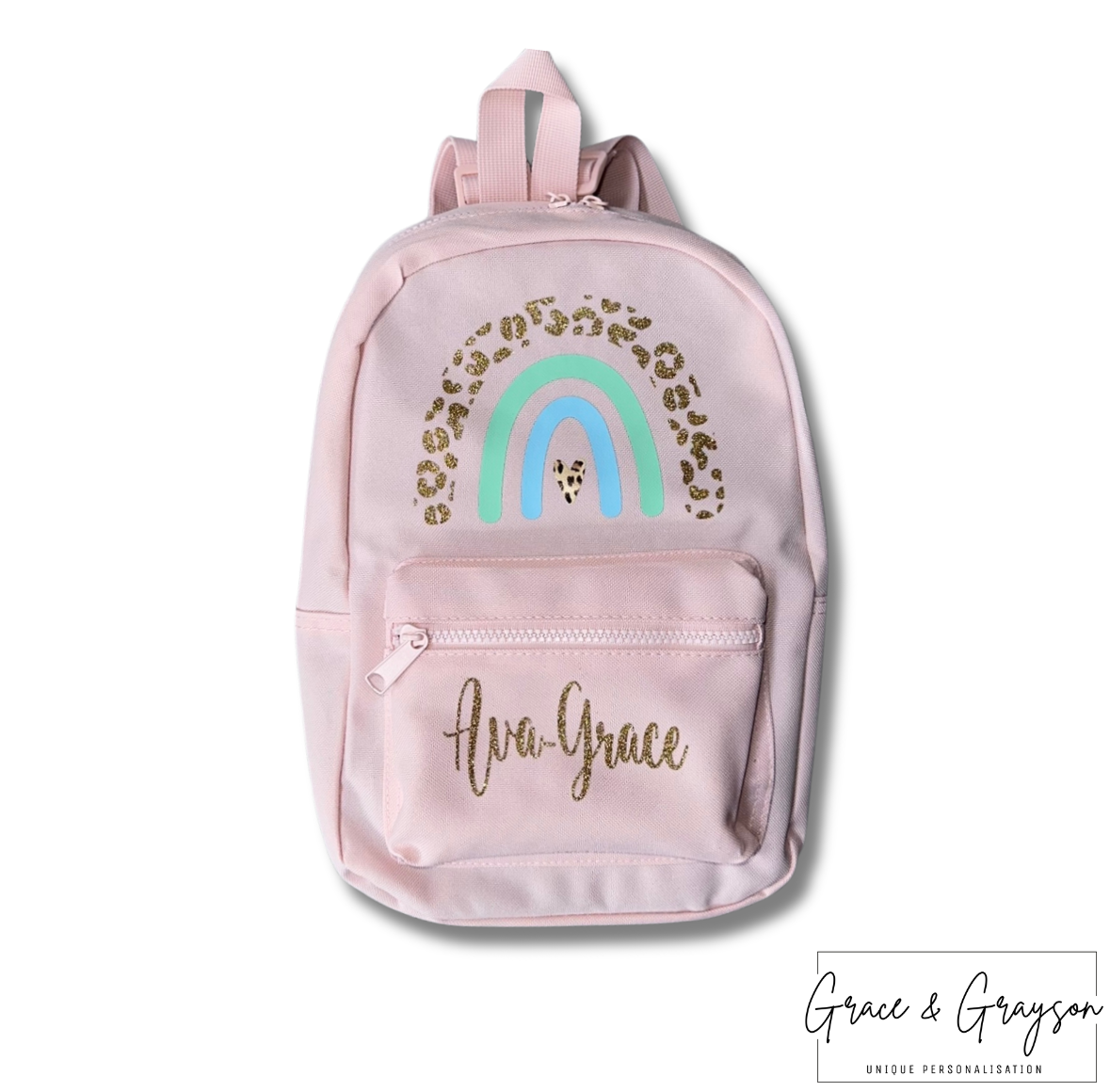 Kids Personalised Rainbow Backpack
