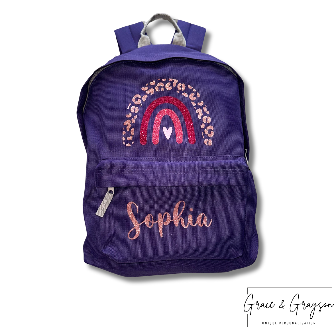 Kids Personalised Rainbow Backpack