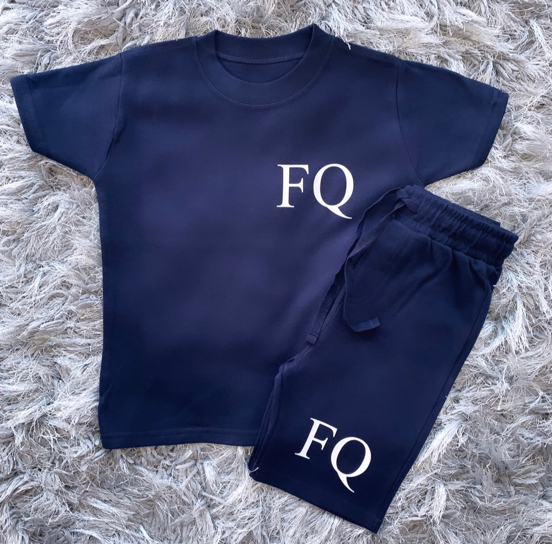 Personalised Initial Shorts & T-shirt Set