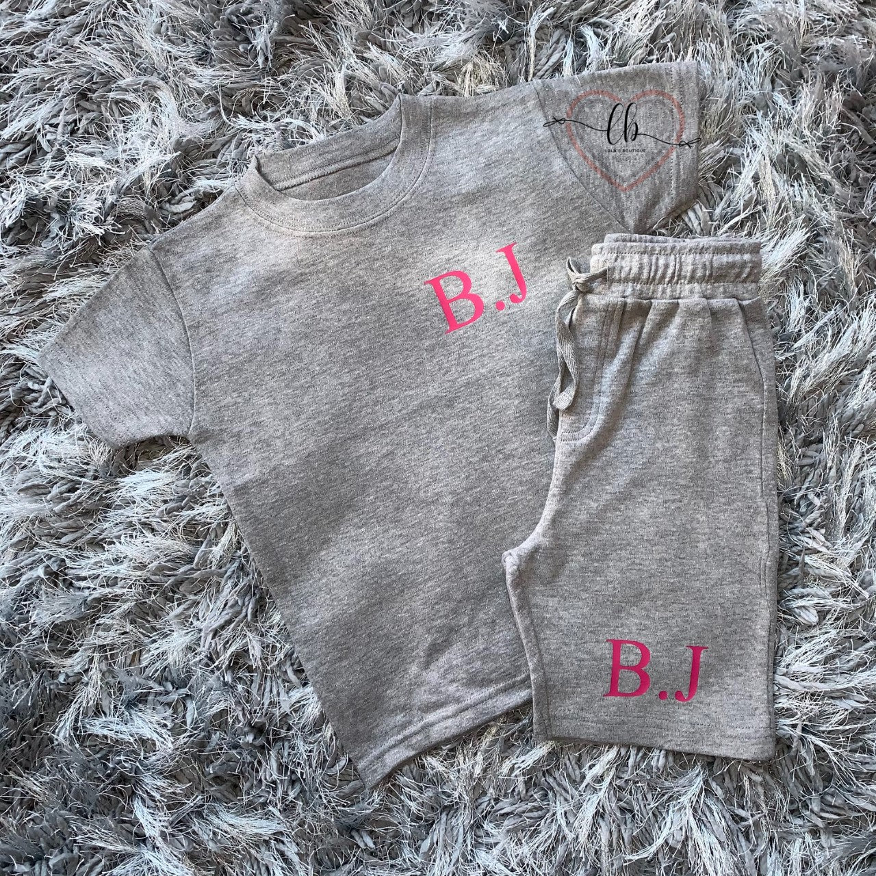 Personalised Initial Shorts & T-shirt Set