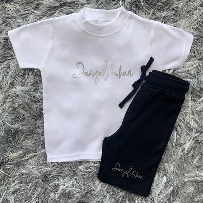 Personalised Shorts & T-Shirt Set