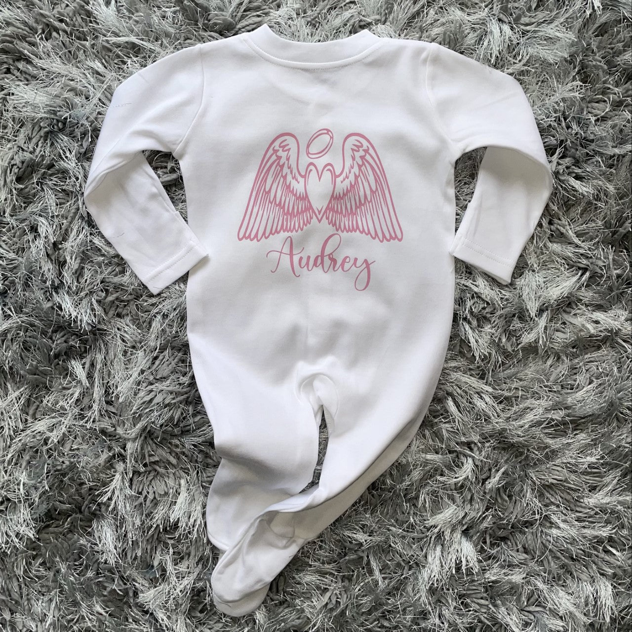 angel wings baby grow