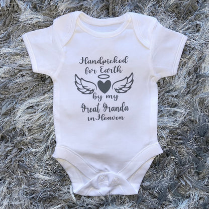 Personalised angel wings baby vest