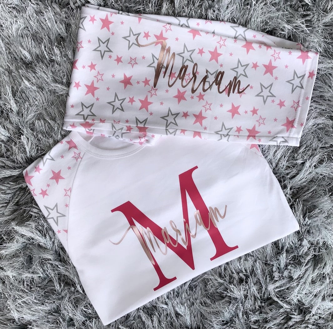 Personalised Name & Initial Pyjamas