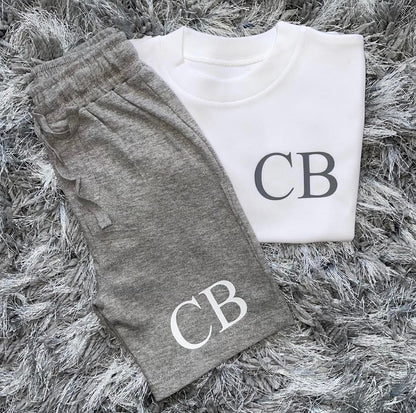 Personalised Initial Shorts & T-shirt Set