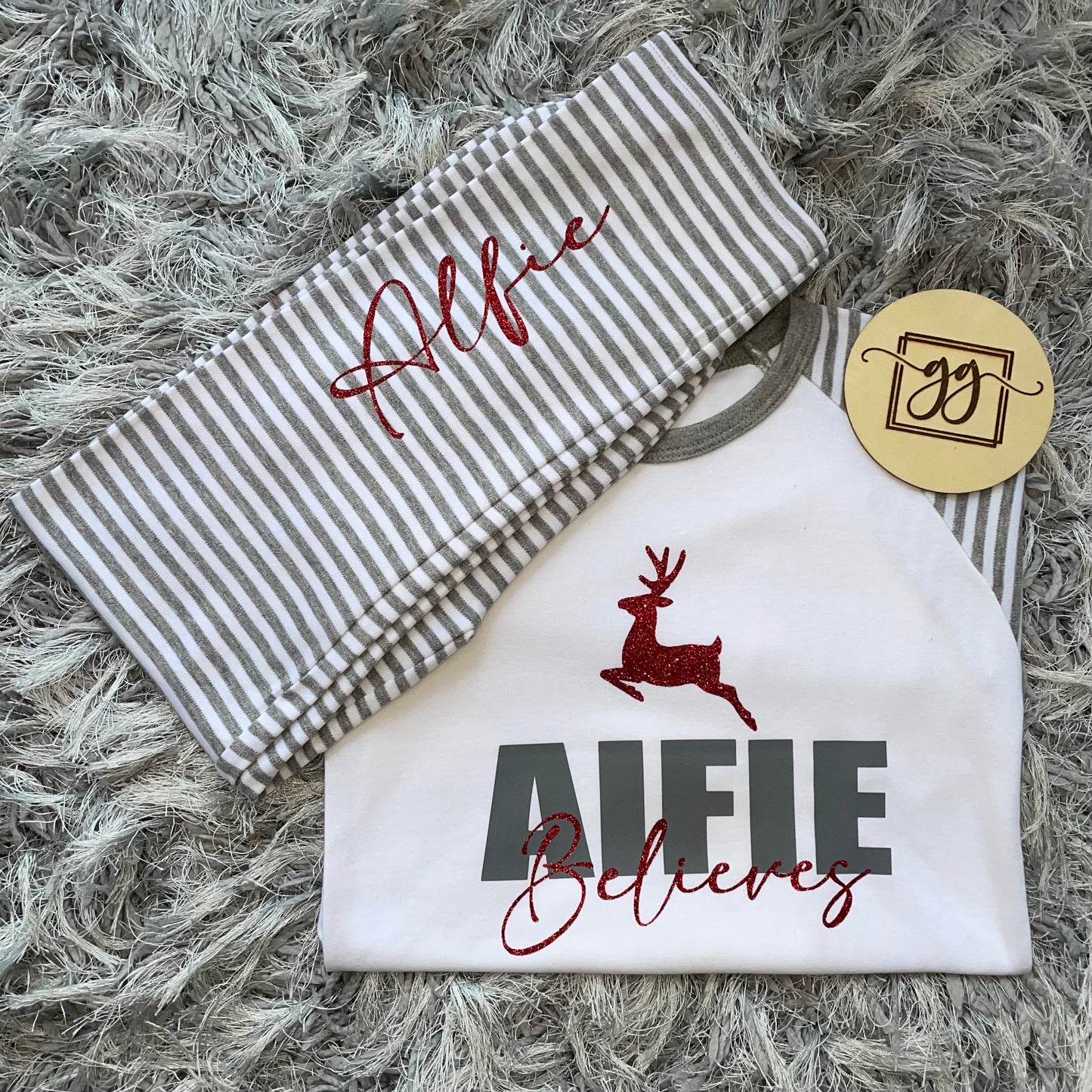 Kids Personalised Christmas Pyjamas 