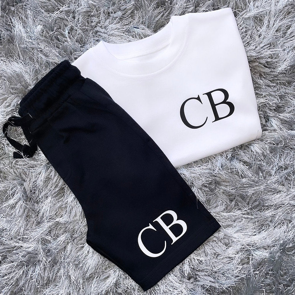Personalised Initial Shorts & T-shirt Set