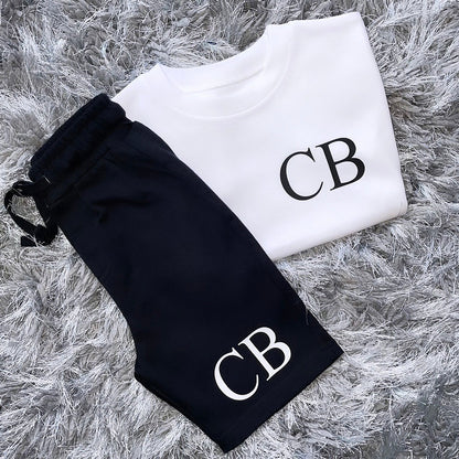 Personalised Initial Shorts & T-shirt Set