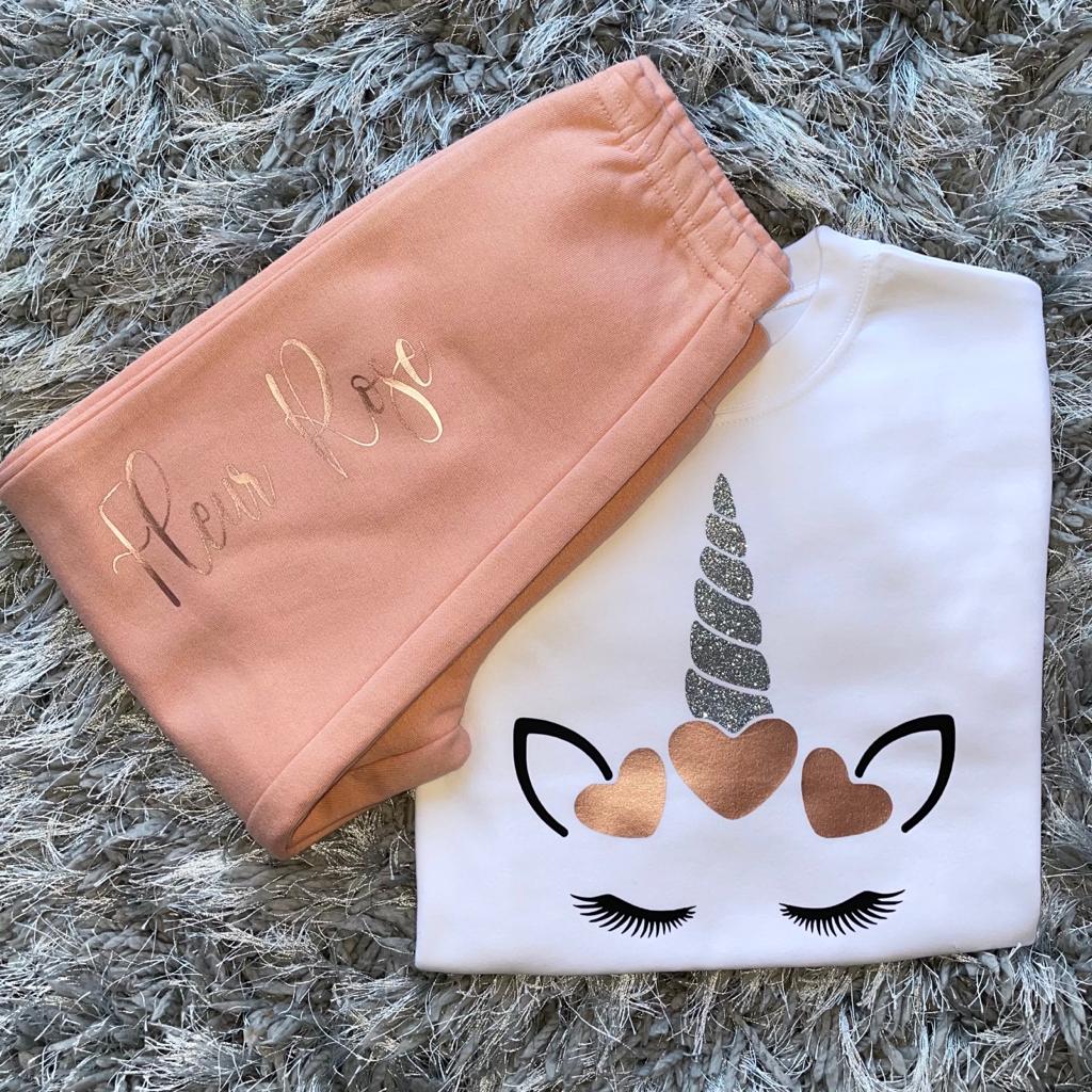 Personalised Unicorn Lounge set