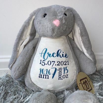 Personalised Birth Teddy Bear