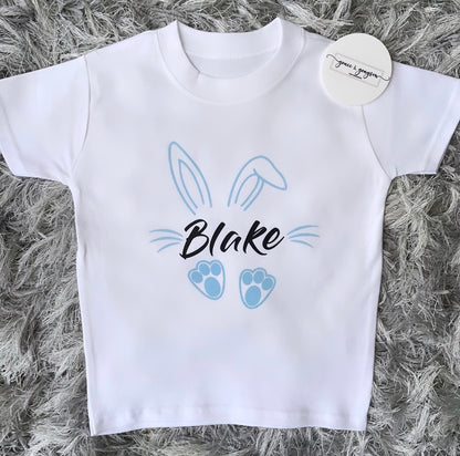 Personalised Easter Boy Bunny T-shirt