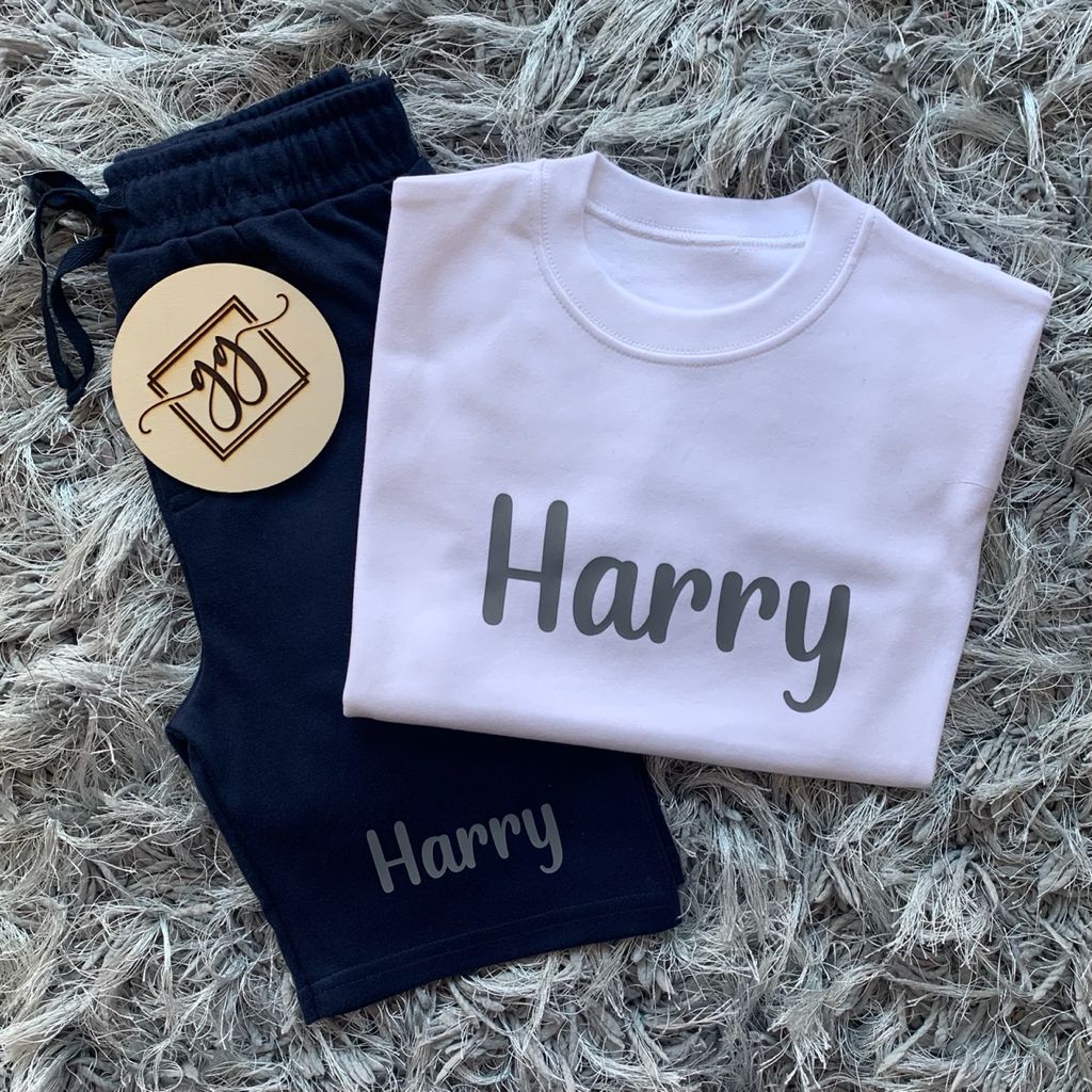 Personalised Shorts & T-Shirt Set