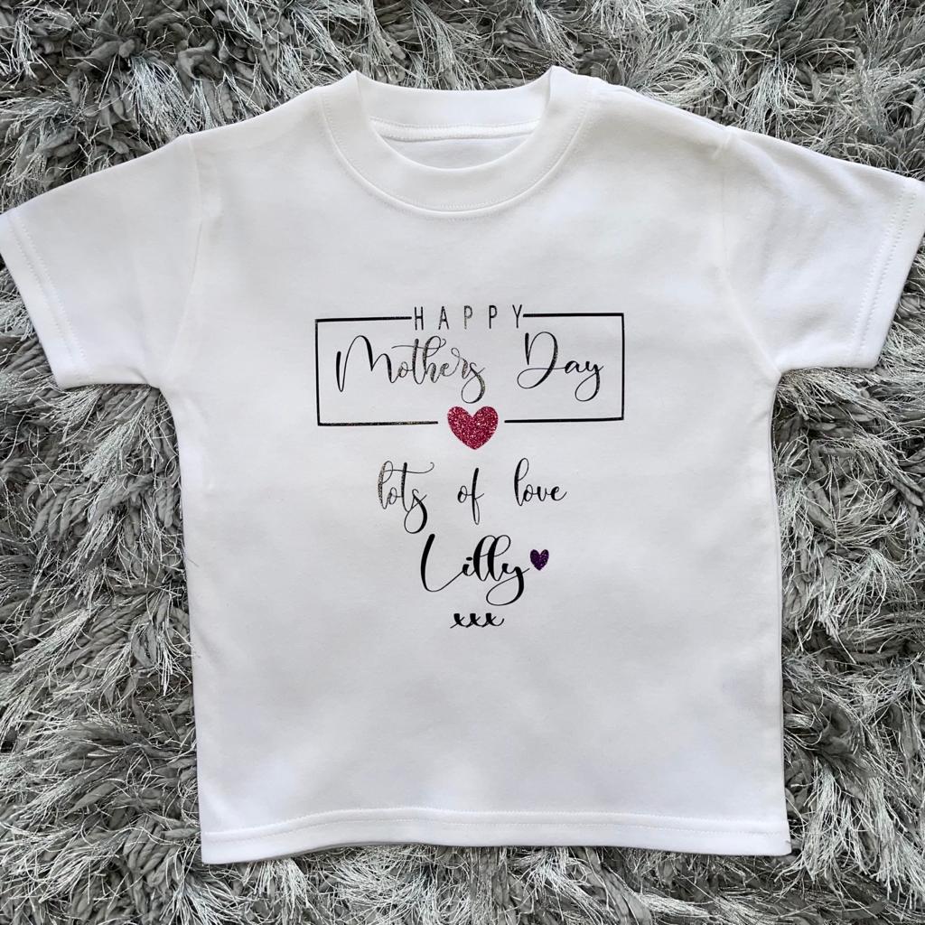 Personalised Mother's Day Lots of love T-Shirt