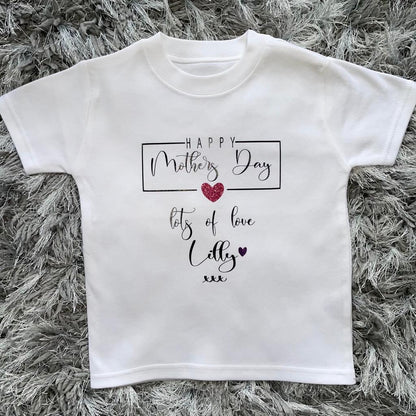 Personalised Mother's Day Lots of love T-Shirt