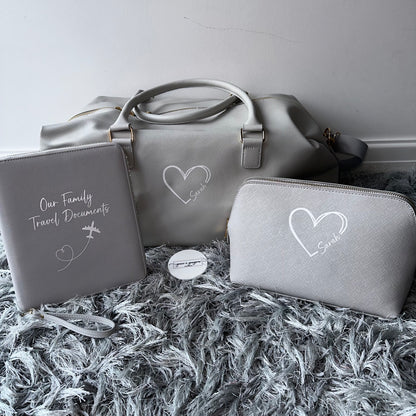 Personalised Heart Name Boutique Accessory Bag