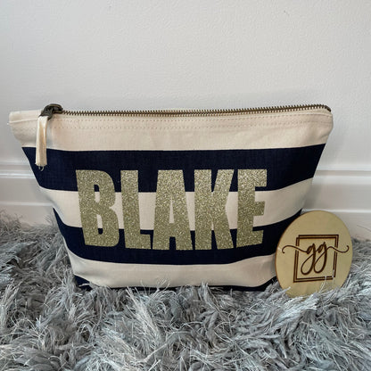 Personalised Large Accessory Pouch